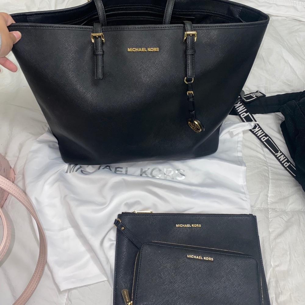 Michael Kors Jet Set with wallet and catch all